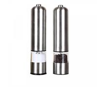 Moulin à poivre et sel - HERZBERG - HG8106 - Acier inoxydable - Blanc - Design moderne