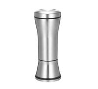 Moulin à poivre et sel réglable avec couvercle - Rechargeable en acier inoxydable 304 et support pour pot d'assaisonnement