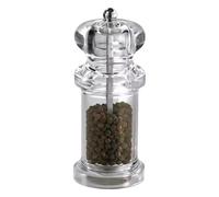 Moulin à poivre - Salière | Pot à sel en verre rechargeable | Conteneur transparent et bouteille d'assaisonnement pour poivre, épices et idéal pour la cuisine des appartements, la maison, les cuisines