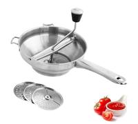 Moulin à sauce tomate ergonomique P otato presse-purée | Presse-purée en acier inoxydable pour sauce tomate, compote de pommes, soupe, etc
