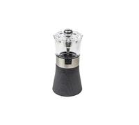 PEUGEOT Moulin à sel Oslo 12 cm Bois labellisé PEFC, inox et acryl – Réglage classique – Graphite