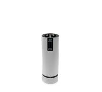 PEUGEOT - Moulin à Sel Électrique Rechargeable Line u'Select 15 cm + Sel Gemme Inclus - 6 Réglages De Moutures Prédéfinies - En Aluminium - Coloris Aluminium