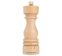 Moulin à sel en bois de buche, réglage de la finesse de mouture, mécanisme de broyage en céramique, 18 cm