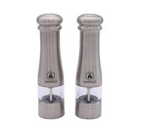 Moulin à sel et poivre électrique inox - "gemme"