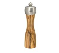 Moulin à sel FIDJI 20 cm, bois d'olivier/acier inoxydable, Peugeot