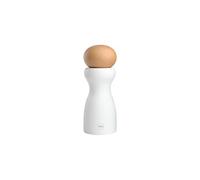 Moulin à sel Sphère hauteur 15 cm blanc - Woodware - Blanc - Bois De Hêtre