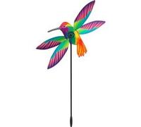 HQ Moulin à vent Colibri – Multicolore – Pour vent léger – Résistant aux UV – 112 cm – Tige incluse