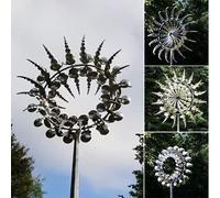 Moulin À Vent En Métal Unique Et Magique, Accessoires D'extérieur, Attrape-Vent, Décoration De Jardin N66, Vente En Gros