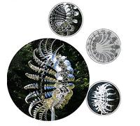 Moulin à Vent en métal Unique et Magique, Sculpture cinétique 3D alimentée par Le Vent, éolienne Solaire, éolienne en métal pour Cour et Jardin, Attrape-Vent en métal pour décoration extérieure de