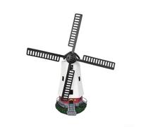 Moulin à vent solaire phare résistant aux intempéries jardin | Capteur crépusculaire automatique, résine résistante aux intempéries, 6-8h d'autonomie, panneau monocristallin pour allée de