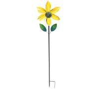 Moulin à Vent Tournesol en Métal pour Jardin et Décoration Extérieure | Installation au Sol Facile, Couleurs Lumineuses, pour Pelouse, Jardinières, Fond Photo et Espaces Maison