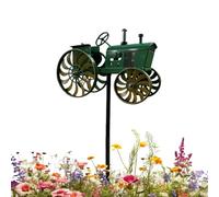 Moulin à vent tracteur pour votre jardin - Inoxydable et résistant aux intempéries - Spinner à vent de tracteur de jardin | Convient pour terrasse, pelouse, campagne, balcon, ferme, paysage de jardin