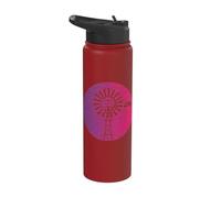 Moulin à vent vintage de ferme rétro Country Graphic Hommes Femmes Stainless Steel Insulated Water Bottle