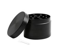 Moulin Grinder Manuel Compact pour Herbes et Épices, Diamètre 5cm, Tamis et Grattoir, moulin a cafe manuel, moulinagraines de lin, Voyage, Simple d'utilisation, durable et facile à nettoyer
