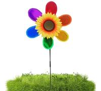 Moulin Jardin - PVC 63x28cm | Éoliennes Jardin | Moulinette Réfléchissante | Moulin Anti-Oiseaux Réfléchissant | Moulinettes Arc-en- Colorées pour Décoration Jardins, Dissuasion Oiseaux