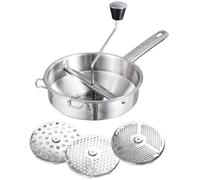Moulin Pommes De Terre Rotatif Et Pure en Acier Inoxydable avec 3 Disques De Broyage Perfors Idal pour Faire De La PRESSE PUREE