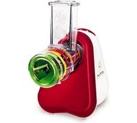 Robot ménager Moulinex DJ755G Fresh Express+ Tritatutto Multifunzione avec 5 Accessoires - Rouge