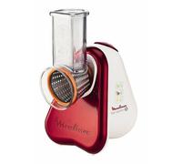 Moulinex DJ756G Râpe électrique et spiraliseur Rouge et Blanc