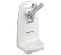 Moulinex Ouvre-boîte électrique Openmatic DJJ152 – Ouverture facile, molette aimantée, 50 W, blanc