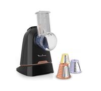 Decoupe Legumes 150 W - 3 Cones Inox - Service Direct - 1 Vit - Acc Lv - Rangement Integre - Noir Glama - Gpe Seb France - Mouli