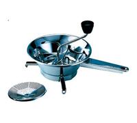 Moulinex Moulin à légumes manuel classic en inox, acier Inoxydable, Petit modèle, Broyage facile, Purées, Soupes, Compotes, Compatible lave-vaisselle, Fabriqué en France A40106