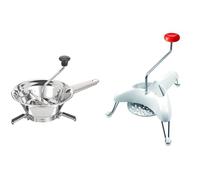 Moulinex Moulin à légumes manuel classic en inox, acier Inoxydable, Petit modèle, Broyage facile & K1011014 Mouli-Julienne