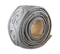 Moulure Adhésive 3D 230cm Décorative pour Plinthe(Silver&Gray) | fort intégré, installation peel-and-stick, aucun clou ni pour colle supplémentaire requis