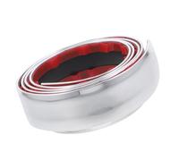 Moulure Adhésive Flexible Argenté 3cm pour Finition Murale Décorative | Pvc, Dos Auto-adhésif sans Colle ni Clous, pour Murs Tv et Armoires, Style Moderne