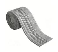 Moulure Autocollante Souple pour Plafond et Mur | Baguette de Finition en Mousse pour Cache Joints, Cadre de Miroir et Décoration Intérieure | Pose Facile Décollez et Collez(Grey,14cm x 9.2 meter)