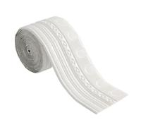 Moulure Autocollante Souple pour Plafond et Mur | Baguette de Finition en Mousse pour Cache Joints, Cadre de Miroir et Décoration Intérieure | Pose Facile Décollez et Collez(White,14cm x 9.2 meter)
