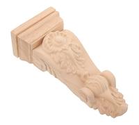 Moulure d'angle décorative Bois Sculpté Applique Murale Élégante Pour Intérieur et Angle de Colonne Romaine, Consoles en bois, Appliques en marqueterie de