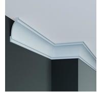 Moulure de plafond sobre P821 | 50 x 70 mm | polyuréthane résistant à l'humidité, fexible
