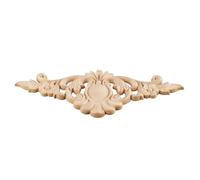 Moulure Decorative 1 Pièce De Décalcomanie En Bois Sculpté Multi-types, Applique D'angle Longue Relief, Meubles Porte Non Peints, Sculpture Sur,artisanat(24x9cm)