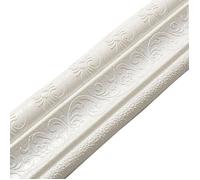 Moulure décorative autocollante - Matériau XPE Installation facile - Couloir plafond et coin - Blanc 3 2 m x 8 cm