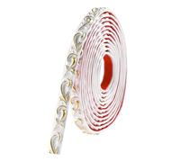 Moulure Décorative Blanc avec Or,Baguette de Finition Autocollant,5M | PVC Frise Murale Bande Décorative pour Bord de Papier Peint Carrelage Miroir Mur Plafond Armoire