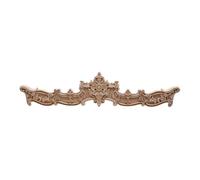 Moulure Decorative Floral bois sculpté coin Applique Vintage en sculpture décalcomanie for meubles armoire porte cadre mur décor à la maison artisanat(40cmX9cm-01)