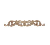 Moulure Decorative Floral bois sculpté coin Applique Vintage en sculpture décalcomanie for meubles armoire porte cadre mur décor à la maison artisanat(40cmX5.5cm)