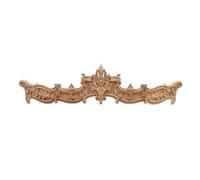 Moulure Decorative Sculpture sur bois maison armoires de porte multi-spécifications décoration d'appliques en longs décalcomanies naturel(80cmX18cm)