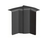Moulure - HAGER - SL20080 - Angle intérieur variable - Graphite noir - Plastique