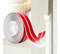 Moulure Murale Adhésive 3m x 40mm Flexible, Cornière PVC Plinthe Souple Autoadhésive, Baguette de Finition et Protection Angle Mur Étanche pour Cuisine, Salle de Bain, Fenêtre
