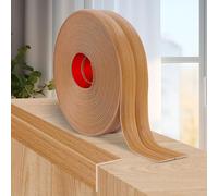 Moulure murale adhesive plinthe souple moulure decorative corniere PVC baguette de finition protection angle mural (6cm×6m, Grain de bois jaune)