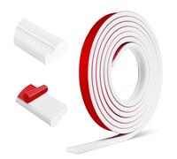 Moulure murale adhésives plafond moulure décoratives pour cadre de miroir décoration murale (22mm×6m, Blanc)