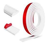 Moulure murale adhésives plafond moulure décoratives pour cadre de miroir décoration murale (40mm×3m, Blanc)
