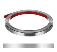 Moulure Murale Autocollante 500x1x0,1cm Argenté en Acier Inoxydable | Finition Métallique Élégante, Bande Flexible pour Carrelage Ancien, Encadrements de Porte et Rénovation Intérieure