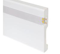 Moulure Plinthe 2m pour Ruban LED avec Capot Continu SCARA 120 2 m
