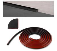 Moulure quart-de-rond adhésive flexible silicone étanche 2 5 m finition plinthe et angles noir