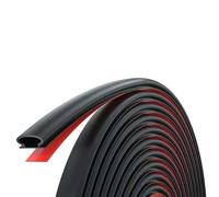 Moulure quart de rond flexible avec adhésif pour mur, Black | Garniture en caoutchouc pelant et collante pour les bords des murs et des armoires, moulage adhésif quart de rond,