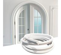 Moulures courbes en arc, Kit de moulure d'arche porte, garniture en PVC, panneau lambris, plusieurs tailles(W 2cm(3/4"),L 2m/6.6ft)