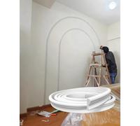 Moulures courbes en arc, Moulure d'arche en PVC, tailles multiples, bord incurvé, coins arrondis, pouvant être peint, flexible(W 6cm(2 1/4"),L2m/6.6ft)