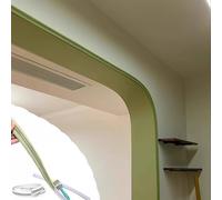 Moulures courbes en arc, Moulure de garniture porte en arc incurvé à peindre PVC, 1-10 m(W 5cm(1 4/4"),L2m/6.6ft)